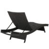 Salem - Wicker Chaise Lounge Chair For Comfortable Outdoor Relaxing - Gray Rattan - Image 12