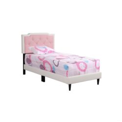 Deb - Twin Bed - White And Pink