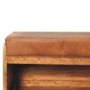 Buffalo - Hide Pull Out Shoe Storage Bench - Oak - Image 14