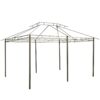 Outsunny - Patio Gazebo, Outdoor Gazebo Canopy Shelter With Curtains, Vented Roof, Steel Frame For Garden, Lawn, Backyard And Deck, - Sage Gray - Image 4