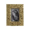 Vintage Photo Frame With Flower Design - Gold / Black - Image 2