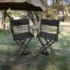 Casual Home Director's Chair, Foldable Style, Suitable For Adults (Set of 2) - Black - Image 2