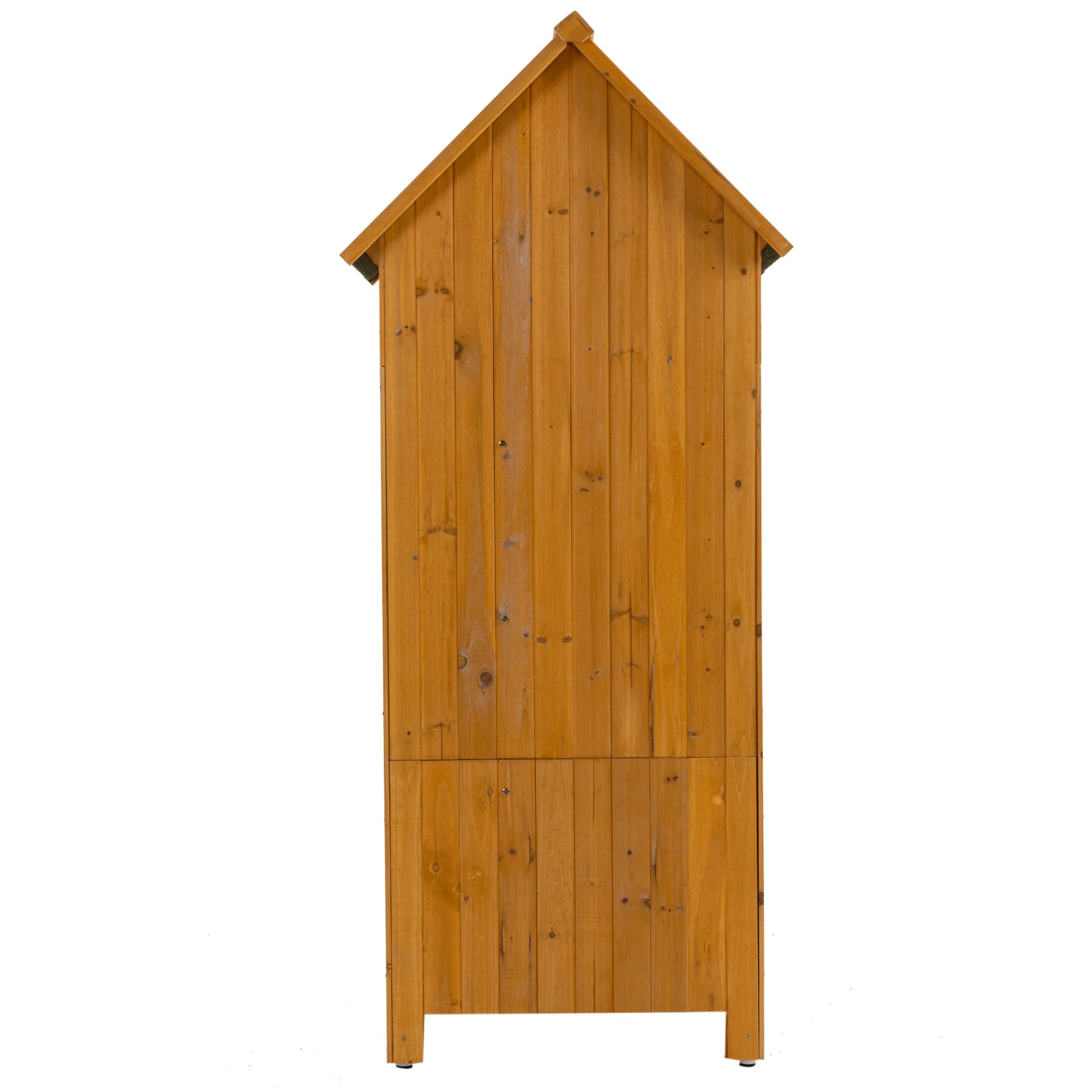 Outdoor Storage Cabinet Tool Shed Wooden Garden Shed - Natural - Image 10