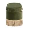 Serena - Oval Storage Bench Ottoman - Olive Green - Image 4