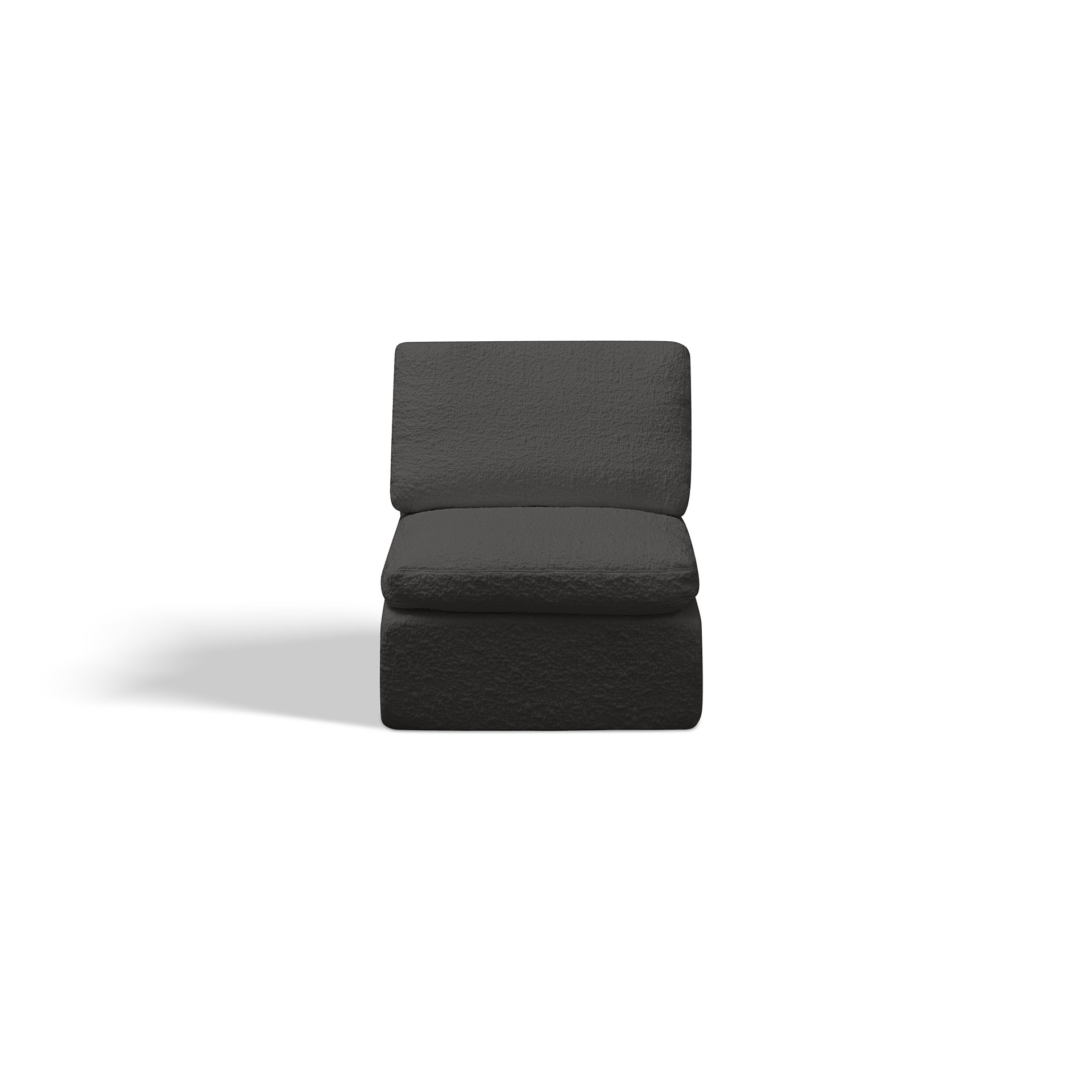 Cloud L Shape Modular Sectional Sofa With Ottoman, 3 Seater Convertible Couch - Gray - Image 14