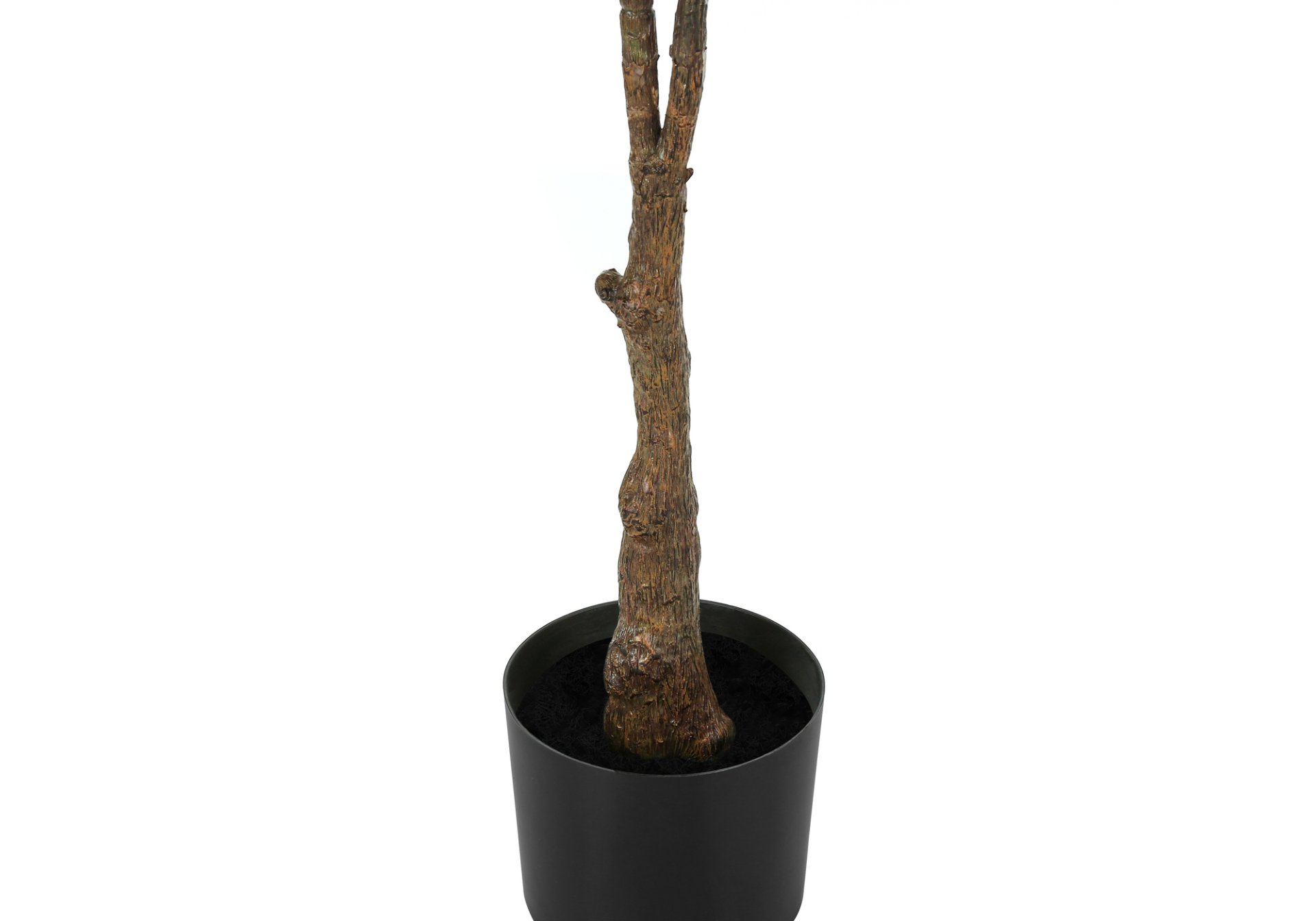 52" Tall, Artificial Plant, Rubber Tree, Indoor, Faux, Fake, Floor, Greenery, Potted, Real Touch, Decorative - Green / Black - Image 5