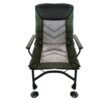 Camping Lounge Chair, Portable Folding Reclining Camping Chair With Adjustable Backrest For Indoor And Outdoor Camping Beach Hiking Fishing - Green / Black - Image 10