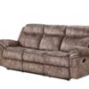 Zubaida - Two Tone Velvet Recliner Sofa With USB Port Drop Down Table - Chocolate - Image 2