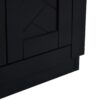 Bathroom Vanity With Ceramic Sink Combo, Frame Bathroom Storage Cabinet, Freestanding Vanity Set With 3 Drawers & Soft Closing Doors - Black - Image 18