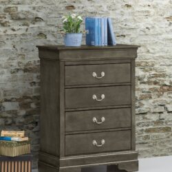 Elegant Traditional Storage Chest - Gray