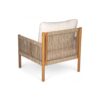 Modern Outdoor Woven Lounge Chair With Solid Wood Frame - Teak - Image 8