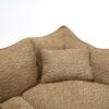 Comfortable Dual Beanbag Chair With High Resilience Foam Core For 2 People In Coffee - Coffee - Image 17