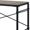 Oklarth - Rustic Writing Desk - Black / Oak - Image 4