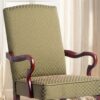 Delaney - Gooseneck Arm Chair With Green Jacquard Diamond - Green - Image 6