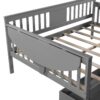 Full Size Daybed With 2 Drawers, Slat Support - Gray - Image 3
