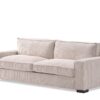 Luxe - Corduroy Sofa With Sleek Design, Spacious And Comfortable 3 Seater Couch - Beige - Image 2