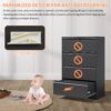 Modern 4 Drawer Lateral File Cabinet With Lock, Metal Filing Cabinet For Legal / Letter / A4 / F4 - Brushed Nickel - Image 9