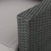Stylish Outdoor Antibes Armchair Set With Water Resistant Cushions - Gray - Image 11