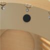 Modern Round Coffee Table With Grille Molding For Living Room, Bedroom, Or Balcony - Oak - Image 13