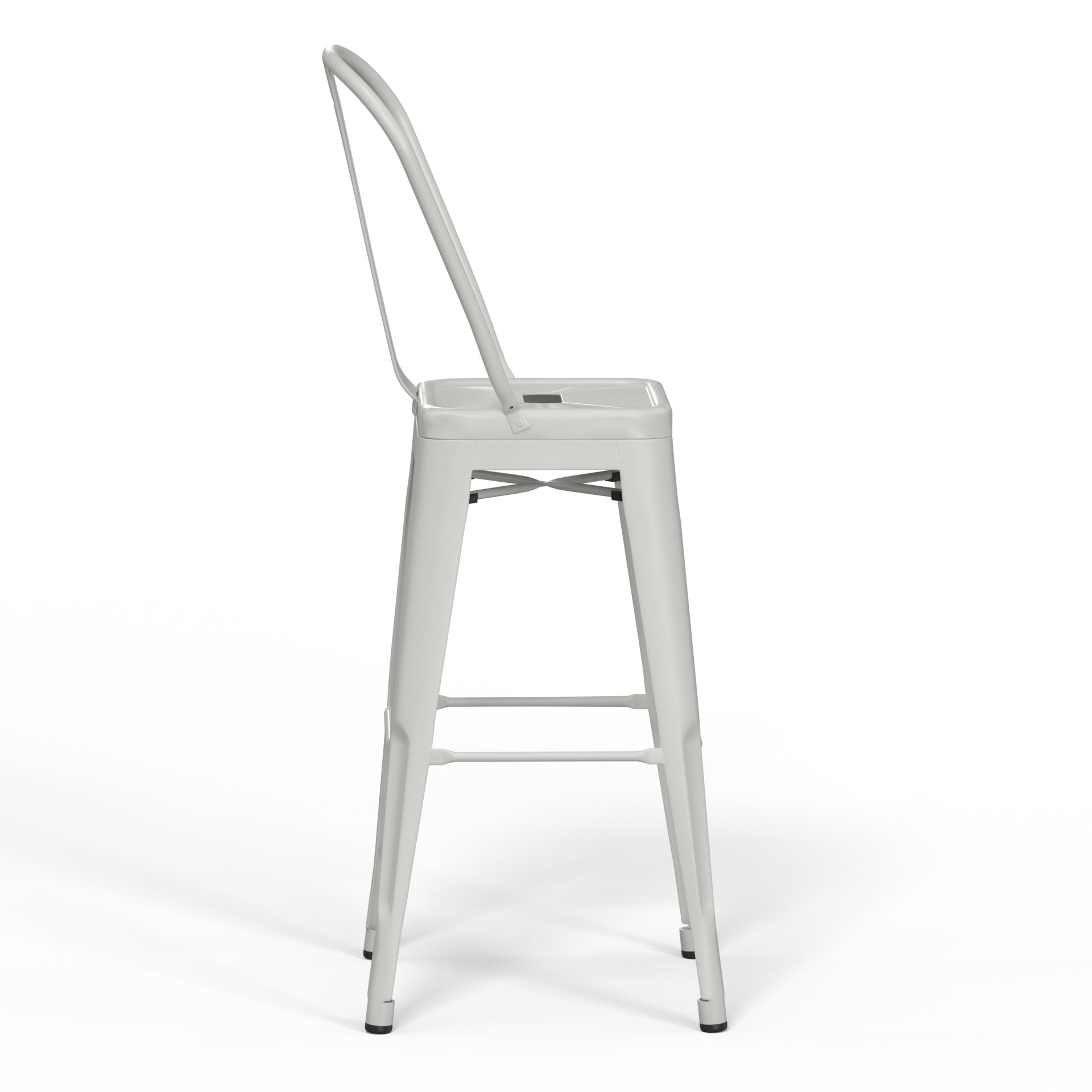 Fletcher - Metal Counter Height Stool (Set of 2) - White - Image 3