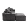 Shaped Sectional Sofa, Full Compression 3 Seater Cloud Couch With Chaise Sofa For Living Room, Ultra Soft Deep Seat Modular Sofa - Gray - Image 11