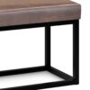 Reynolds - Small Bench - Distressed Chestnut Brown - Image 4
