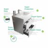 Alice - 24" Bathroom Vanity With Sink, Large Storage Wall Mounted Floating Bathroom Vanity For Modern Bathroom, One-Piece Sink Basin Without Drain And Faucet - White - Image 7
