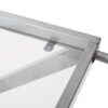 Modern Z Shaped Bar Cart With Tempered Glass Shelves - Silver - Image 11