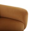 Sway - Upholstered Loveseat With Wood Legs And Round Arms - Yellow - Image 12