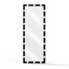 Hollywood - Full Length Mirror With Lights Full Body Vanity Mirror With 3 Color Modes Lighted Standing Floor Mirror For Dressing Room Bedroom Wall Mounted Touch Control - Black - Image 9