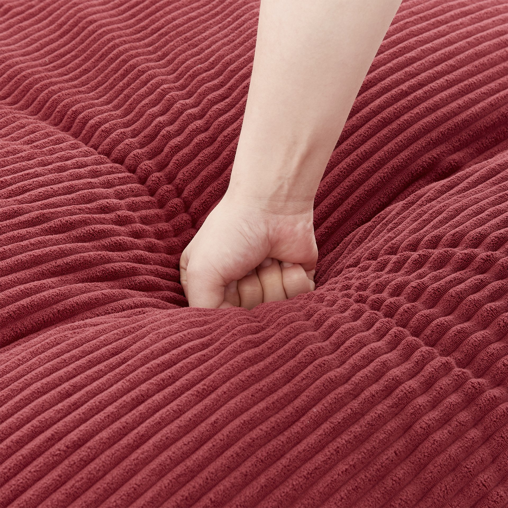 360° Swivel Sofa Chair Accent Barrel Chair With Dual Layer Cushion And Removable Pillows - Red - Image 22