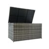 Outdoor Storage Box, 200 Gallon Wicker Patio Deck Boxes With Lid, Outdoor Cushion Storage For Kids Toys, Pillows, Towel - Gray - Image 18