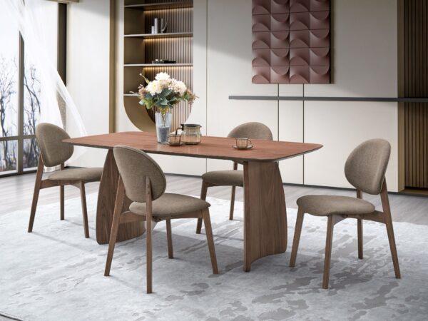 Hadasa - 5 Piece Dining Room Set - Walnut