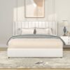 Anda - Queen Boucle Upholstered Platform Bed With Patented 4 Drawers Storage - Ivory - Image 8