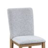 Delphine - Linen Fabric 19" Dining Chair (Set of 2) - Gray - Image 4