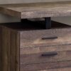 Computer Desk For Home Office, Laptop, Left, Right Set - Up, Storage Drawers, Contemporary & Modern - Brown - Image 2
