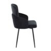 Dahlia - Contemporary Dining Chair (Set of 2) - Black / Gold - Image 3