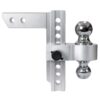 Alu - Adjustable Trailer Drop Hitch 2" Receiver 8" Adjustable - Silver - Image 7