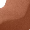 Curved Lounge Chair With Ottoman And High Resilience Foam - Orange - Image 11
