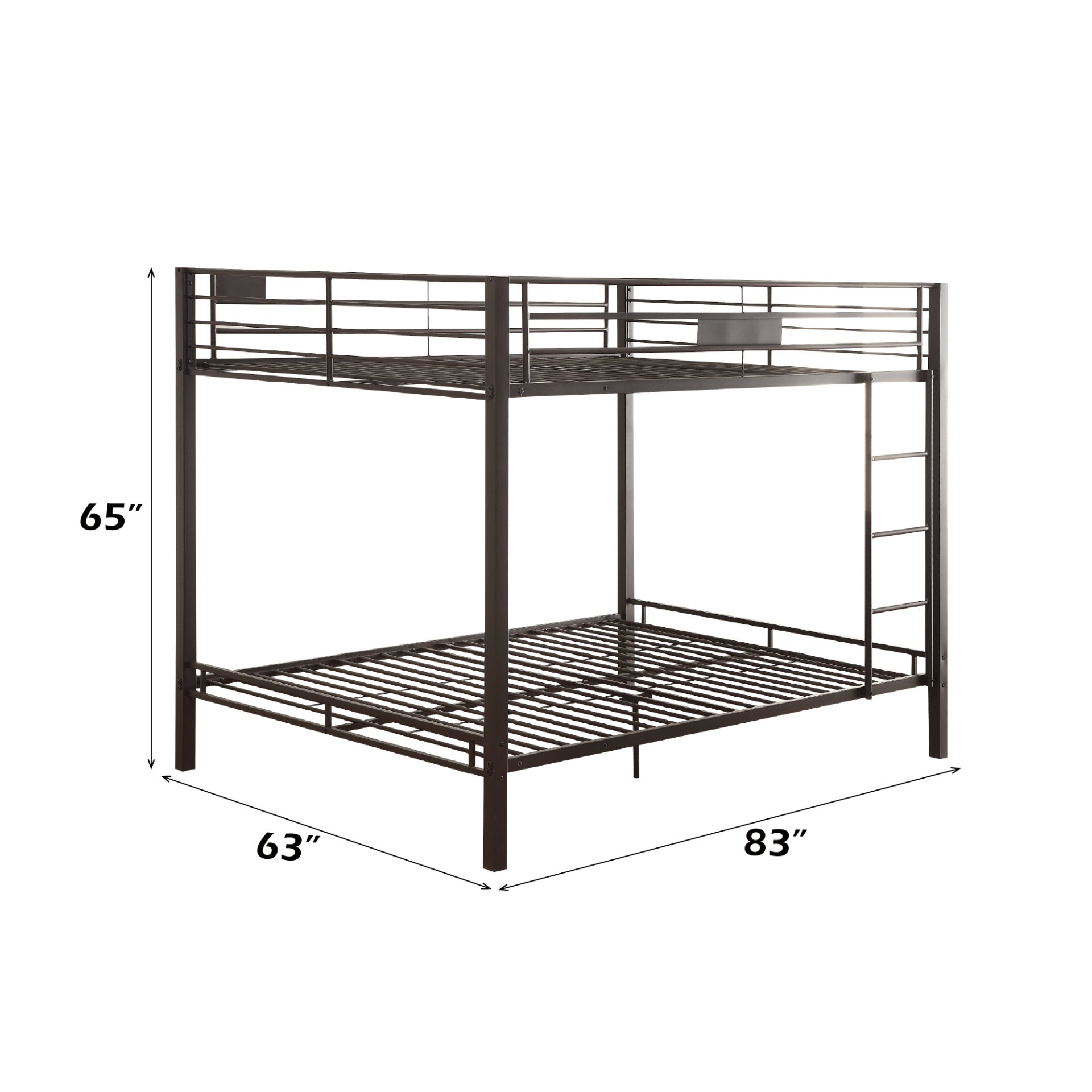 Limbra - Double Queen Bunk Bed - Sandy Black - Image 2