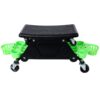 Rolling Detailing Creeper Seat With Wheels, Removable Tool Trays, 300 Lbs Capacity - Green - Image 5