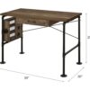 Endang - Writing Desk - Weathered Oak / Black - Image 10