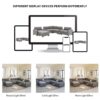 Sectional With Acrylic Table Top U Shaped Couch Set With 2 Consoles USB Charger, Storage Drawers And Pockets Movable Ottoman Tufted Sofa - Gray - Image 24