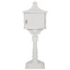 Cast Aluminum Mail Box, Postal Box, Mailbox - White - Image 7