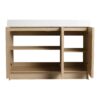 Modern Freestanding Bathroom Vanity With White Resin Sink & Soft Close Cabinet Doors - Oak - Image 15