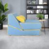 Three In One Folding Sofa, Convertible Bed, Easy To Carry Outdoors, Suitable For Living Room, Bedroom, Lounge, Outdoor - Blue - Image 4