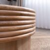 Round Wooden Coffee Table With Hidden Storage, Modern Rustic Centerpiece For Living Room - Multi / Natural / Rustic - Image 5