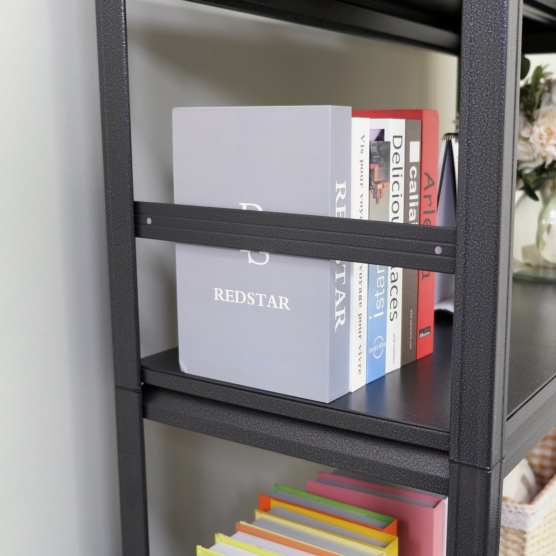 Adjustable Heavy Duty Shelving 5 Tier Storage Shelves, 2000Lbs Load, Kitchen, Garage - Black - Image 14
