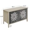 Sideboard Buffet Cabinet, Storage Cabinet With Storage, Modern Storage Cabinet With 4 Doors & Adjustable Shelves For Living Room, Dining Room, Kitchen And Entryway - Black / Natural - Image 3