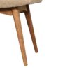 Boucle Curved Bench - Cream - Image 8